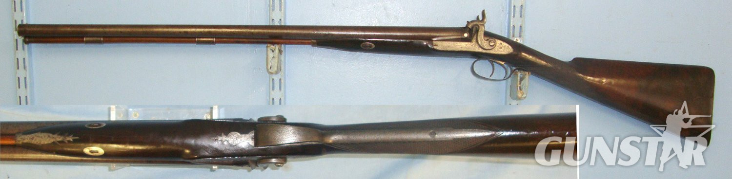  Samuel & Charles Smith Percussion Shotgun. Sn 22571 Muzzleloader 16 Bore/gauge