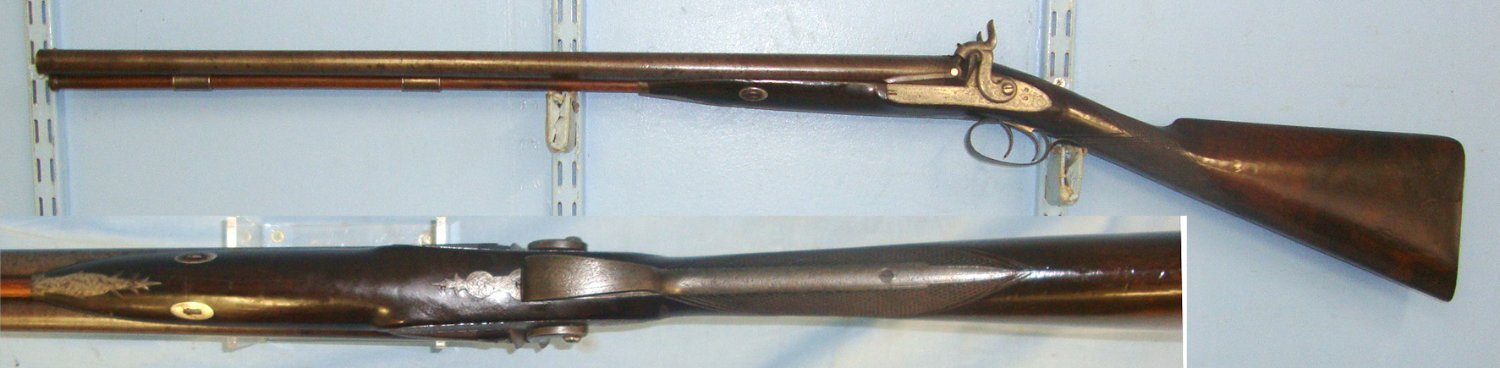  Samuel & Charles Smith Percussion Shotgun. Sn 22571 Muzzleloader 16 Bore/gauge