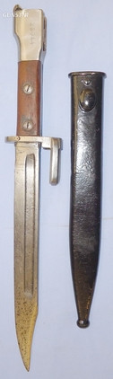 RARE** Belgian FAL Type A Bayonet with Scabbard. 21602:2  Bayonet in 