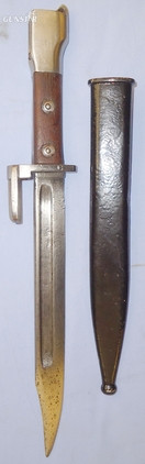  RARE** Belgian FAL Type A Bayonet with Scabbard. 21602:2  Bayonet