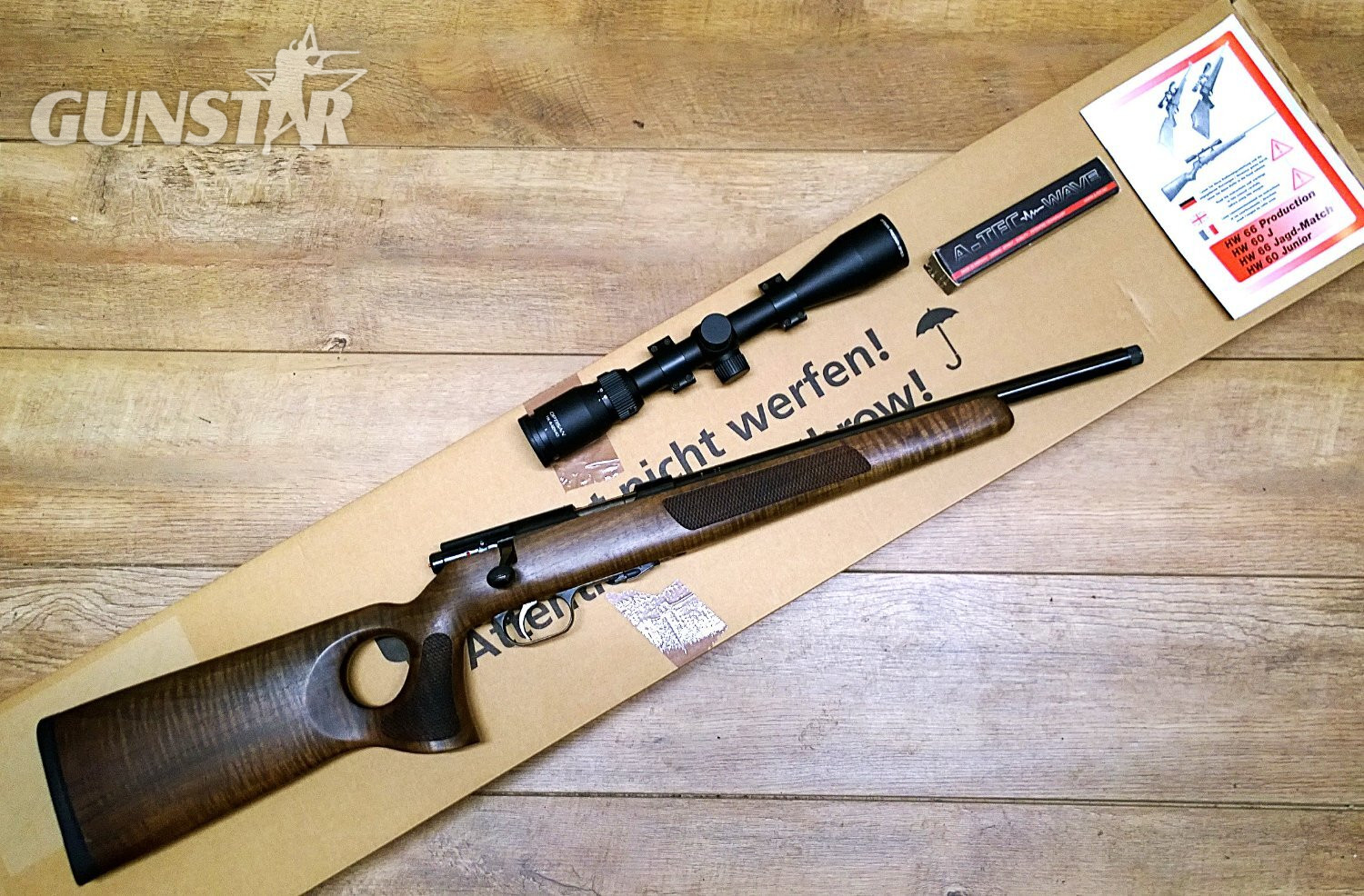 Weihrauch HW66  Thumb hole Bolt Action .22 Long Rifle (.22 LR) Rifle in 
