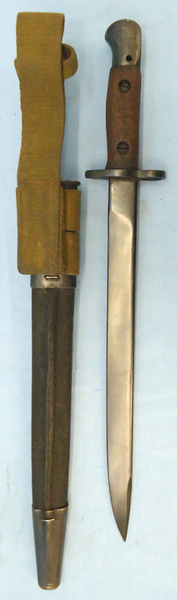 India Pattern No 1 MK.II Bayonet, Scabbard & Frog.  Bayonet