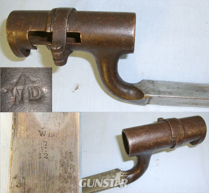  British WD 1853 Pattern Socket Bayonet & WD Scabbard Bayonet