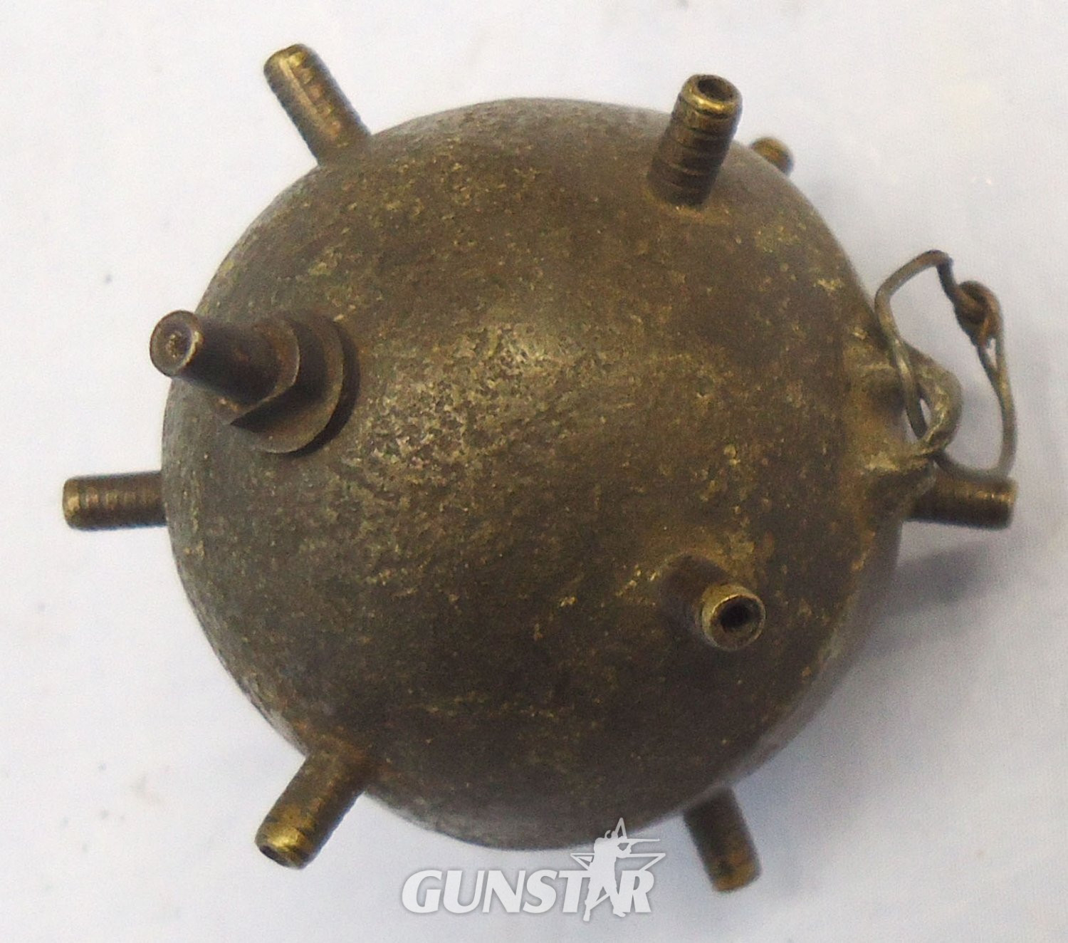 RARE, American Civil War, Hanes Excelsior Percussion Hand Grenade.  23121  Various Other Ammunition