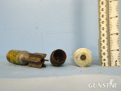  2.6cm (26 x 100R) Wurfgranate Patrone 326 Leuchtpistole, (high explosive shell)  2.6cm (26 x 100R) Wurfgranate Patrone 326 Leuchtpistole, (high explosive shell)  Antique & Militaria