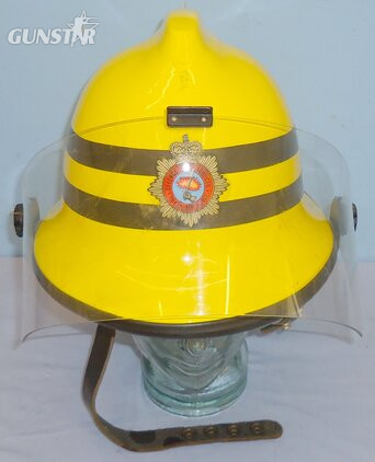 C1990 R.A.F Ministry of Defence Fire Services Helmet with Visor. 21930. C1990 R.A.F Ministry of Defence Fire Services Helmet with Visor. 21930.  Clothing in 