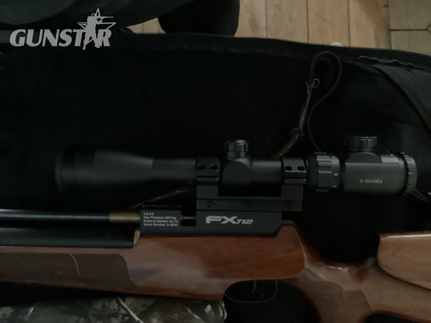 FX Airguns fx t12 whisper bolt action .22 walnut air rifle  .22