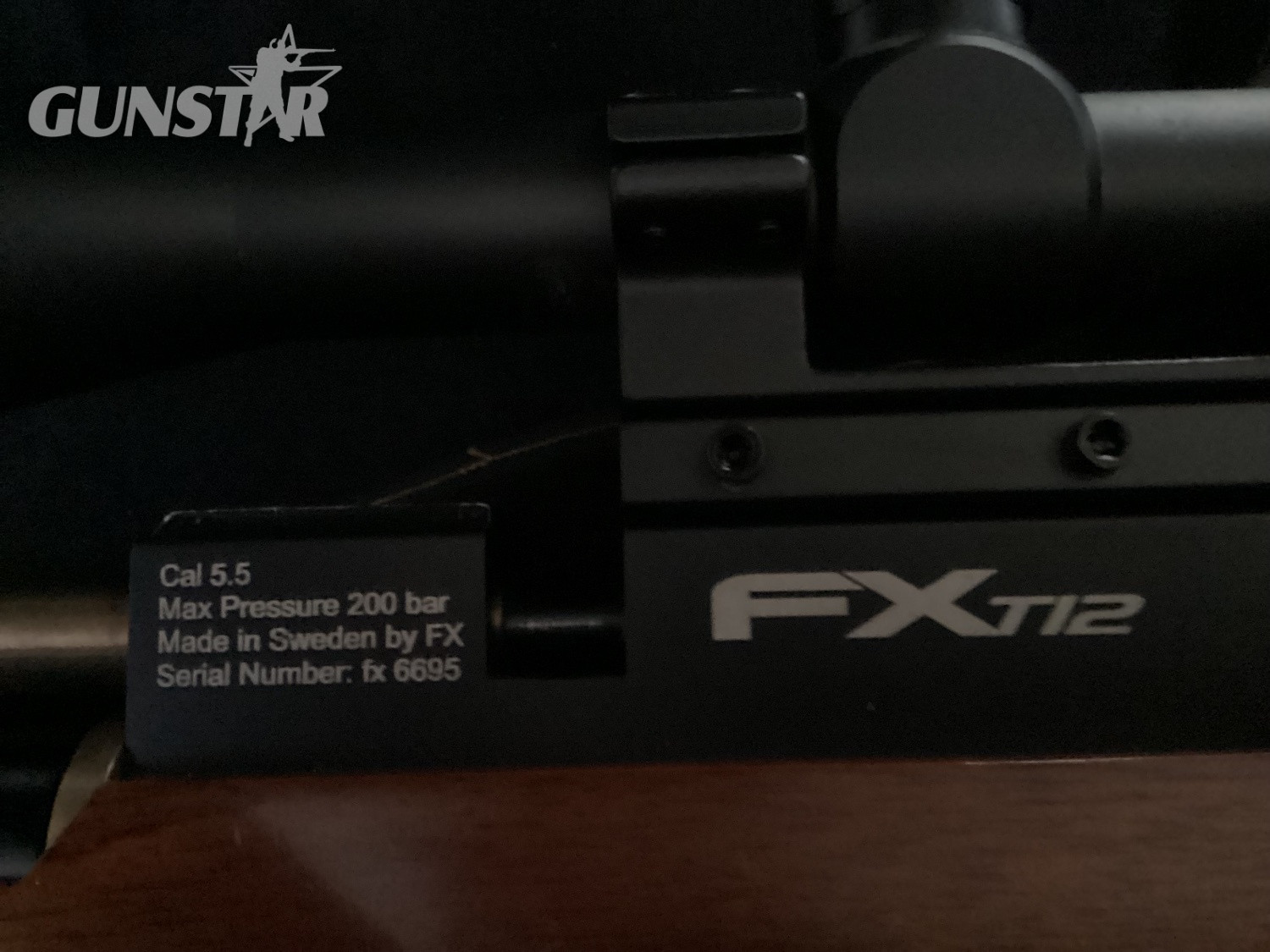 FX Airguns fx t12 whisper bolt action .22 walnut air rifle  .22 