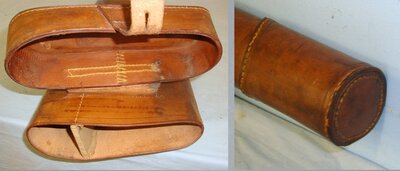 Early 20th Century English Form Leg Of Mutton Hard Case Leather Double Barrel Shotgun Transit / Carry Case. L 269 Care & Storage