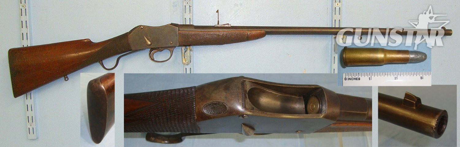 MINT BORE**1890’s British Charles (Chas) Osborne & Co London Martini Action .577 x.450 Obsolete Calibre Sporting Rifle & 1 Inert Deactivated Kynoch .577 x.450 Round. Sn 18448 Martini Single Shot .577/450 Martini-Henry Rifle in 