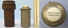 INERT DEACTIVATED, WW2, 1941 Dated German No55A  Y Bomb Fuse And Bakelite Transit Container. O 1859 INERT DEACTIVATED, WW2, 1941 Dated German No55A  Y Bomb Fuse And Bakelite Transit Container. O 1859  Other