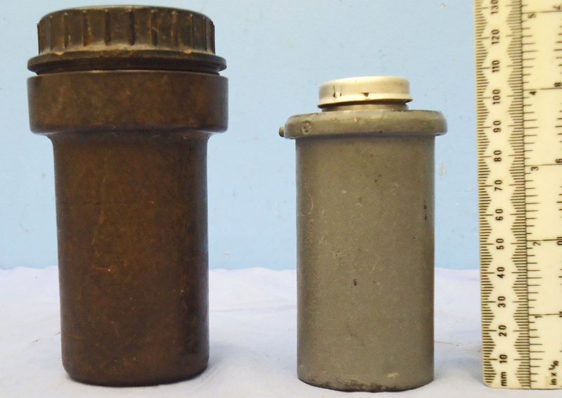 INERT DEACTIVATED, WW2, 1941 Dated German No55A  Y Bomb Fuse And Bakelite Transit Container. O 1859 INERT DEACTIVATED, WW2, 1941 Dated German No55A  Y Bomb Fuse And Bakelite Transit Container. O 1859  Other Ammunition - {CATEGORY} in 