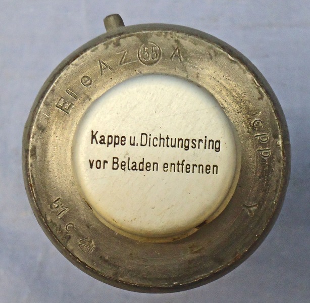 INERT DEACTIVATED, WW2, 1941 Dated German No55A  Y Bomb Fuse And Bakelite Transit Container. O 1859 INERT DEACTIVATED, WW2, 1941 Dated German No55A  Y Bomb Fuse And Bakelite Transit Container. O 1859  Other Ammunition 