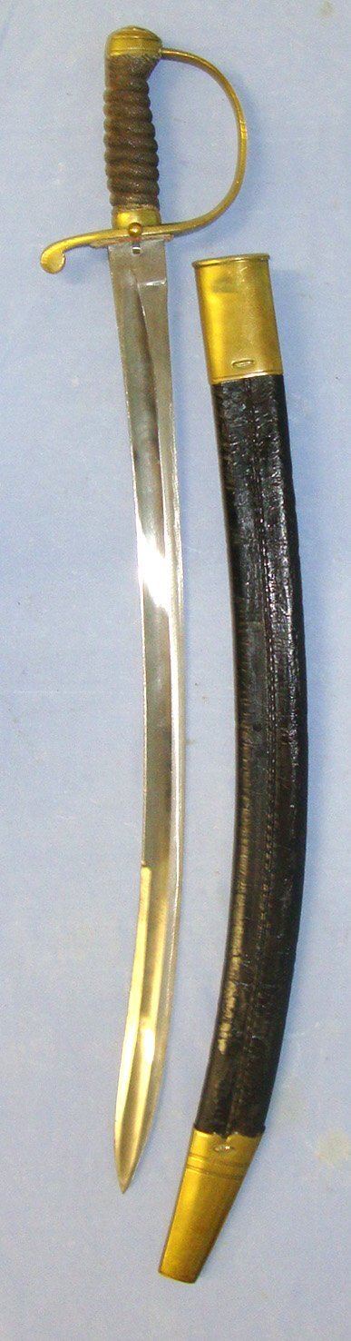  Victorian Era Police Constabulary Brass Hilt Sword / Hanger Sidearm & Scabbard. ED 3037 Sword