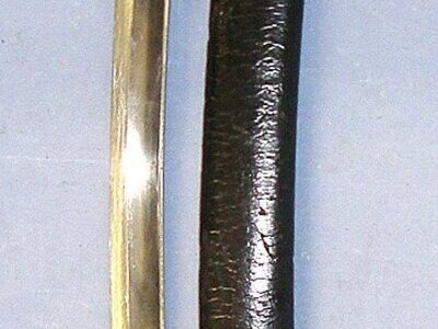 Victorian Era Police Constabulary Brass Hilt Sword / Hanger Sidearm & Scabbard. ED 3037 Sword