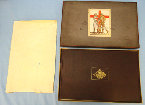 WW1 Australian War Artists 33 Bound Prints, Original Box. Bayonet