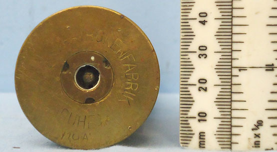 DEACTIVATED INERT. Unfired German WW1, 1915 Dated 37mm (37 x 94R) Pom Pom Nose F DEACTIVATED INERT. Unfired German WW1, 1915 Dated 37mm (37 x 94R) Pom Pom Nose F Antique & Militaria