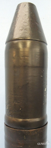  INERT DEACTIVATED 1943 Dated Unfired German WW2 5cm Patr 39 Armour Piercing Caped, High Explosive Tracer (APC/HET) Round For The Pak 38 (PanzerAbwehrKanone 38) Anti-Tank Gun and the KwK39, and the L/60 gun, the main armament of the Panzer lll tank. Sn - 1 INERT DEACTIVATED 1943 Dated Unfired German WW2 5cm Patr 39 Armour Piercing Caped, High Explosive Tracer (APC/HET) Round For The Pak 38 (PanzerAbwehrKanone 38) Anti-Tank Gun and the KwK39, and the L/60 gun, the main armament of the Panzer lll tank. Sn - 1  Other Ammunition