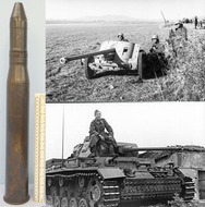 INERT DEACTIVATED 1943 Dated Unfired German WW2 5cm Patr 39 Armour Piercing Caped, High Explosive Tracer (APC/HET) Round For The Pak 38 (PanzerAbwehrKanone 38) Anti-Tank Gun and the KwK39, and the L/60 gun, the main armament of the Panzer lll tank. Sn - 1 INERT DEACTIVATED 1943 Dated Unfired German WW2 5cm Patr 39 Armour Piercing Caped, High Explosive Tracer (APC/HET) Round For The Pak 38 (PanzerAbwehrKanone 38) Anti-Tank Gun and the KwK39, and the L/60 gun, the main armament of the Panzer lll tank. Sn - 1  Other
