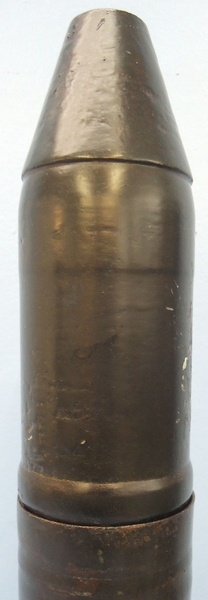  INERT DEACTIVATED 1943 Dated Unfired German WW2 5cm Patr 39 Armour Piercing Caped, High Explosive Tracer (APC/HET) Round For The Pak 38 (PanzerAbwehrKanone 38) Anti-Tank Gun and the KwK39, and the L/60 gun, the main armament of the Panzer lll tank. Sn - 1 INERT DEACTIVATED 1943 Dated Unfired German WW2 5cm Patr 39 Armour Piercing Caped, High Explosive Tracer (APC/HET) Round For The Pak 38 (PanzerAbwehrKanone 38) Anti-Tank Gun and the KwK39, and the L/60 gun, the main armament of the Panzer lll tank. Sn - 1  Other Ammunition