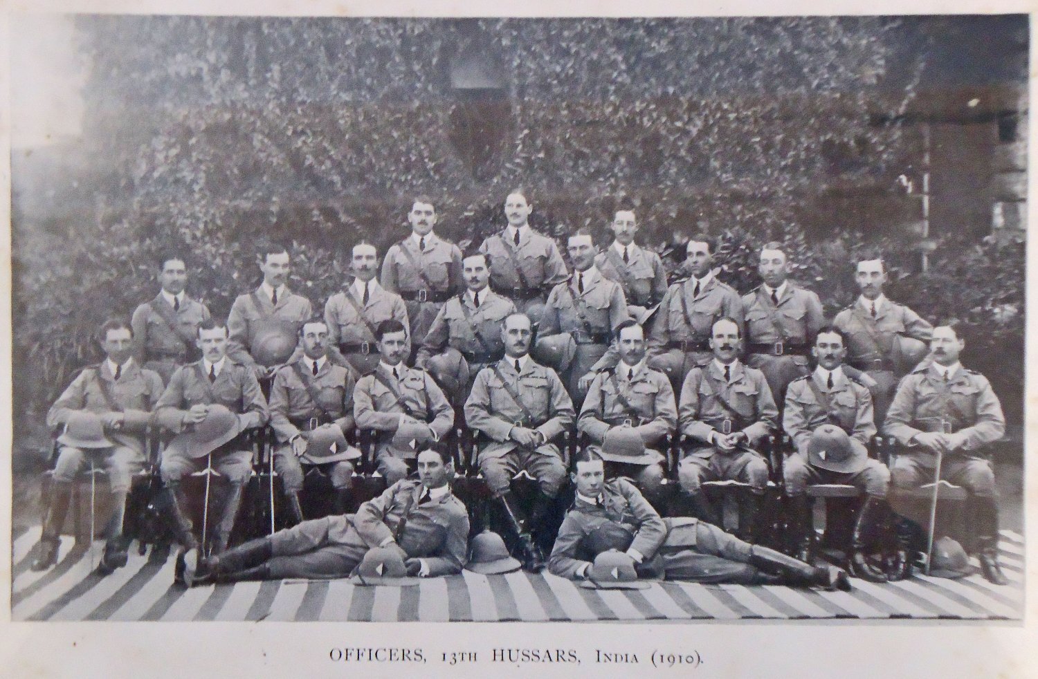 Photograph of Officers 13th Hussars, 1910. PI 2 Photograph of Officers 13th Hussars, 1910 PI 2 Antique & Militaria