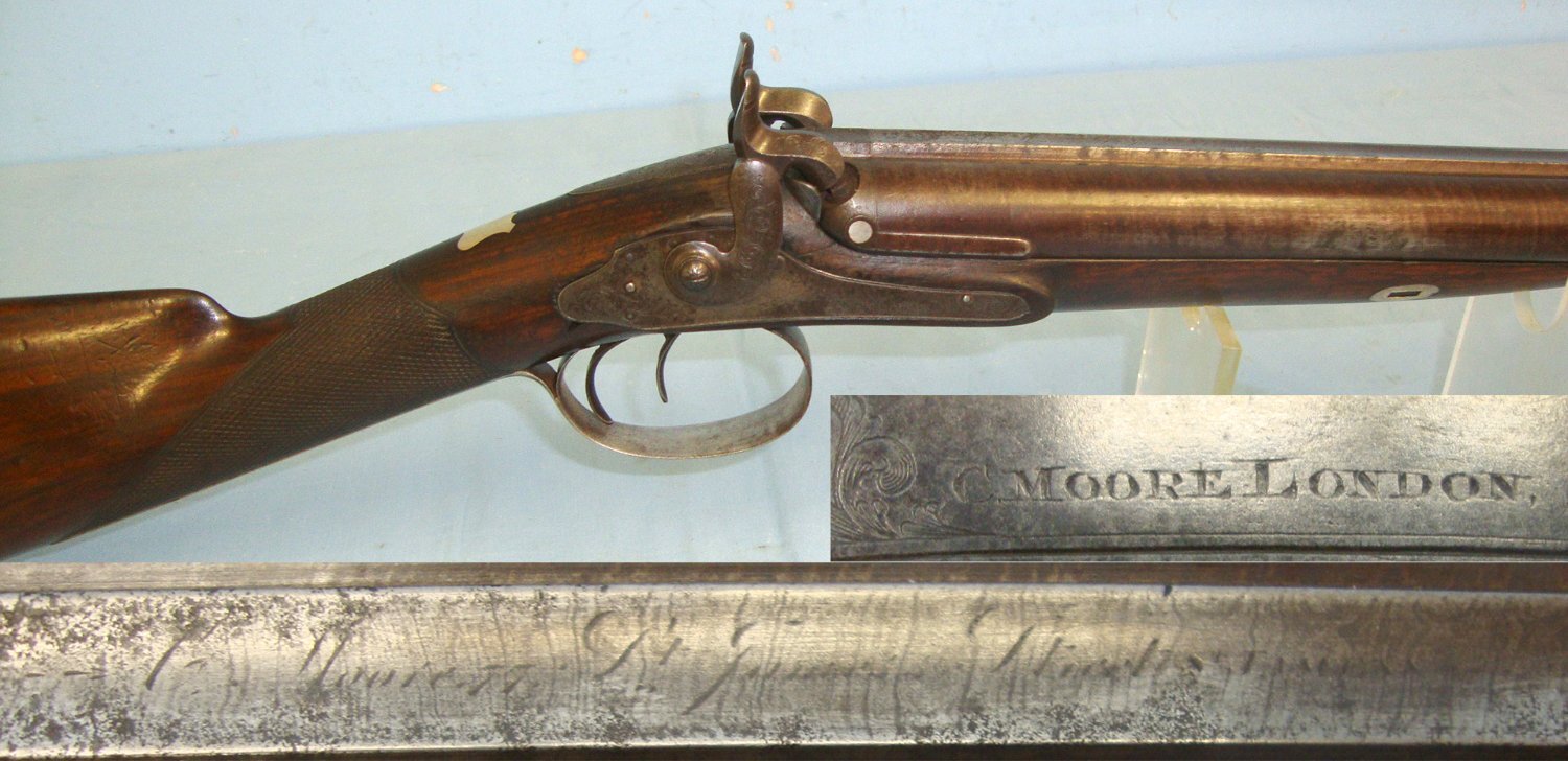 Moore & Co. Steel Barrelled Muzzle Loading Percussion Shotgun. Sn 22574 Muzzleloader 12 Bore/gauge