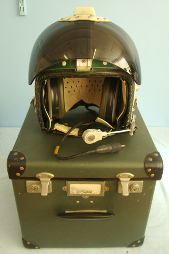 British R.A.F. Flying Helmet 'Bonedome' MK. 3A Complete with Visor, Headset, Mic British R.A.F. Flying Helmet 'Bonedome' MK. 3A Complete with Visor, Headset, Mic Clothing