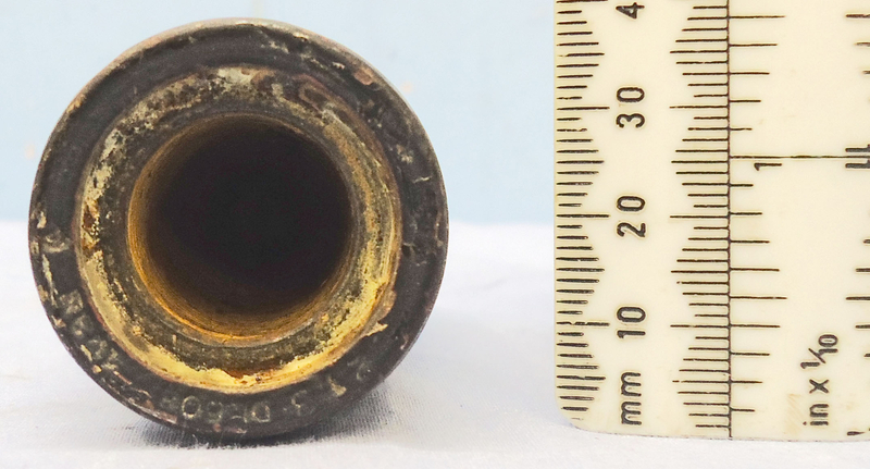 {CATEGORY} - INERT DEACTIVATED. German WW2, 1937 Dated 3.7cm PAK 36 (37x250) APHE (Armour Piercing High Explosive/Trace) Round With Rare Two Piece Brass And Steel Composite Cartridge Case. Sn - 20486 INERT DEACTIVATED. German WW2, 1937 Dated 3.7cm PAK 36 (37x250) APHE (Armour Piercing High Explosive/Trace) Round With Rare Two Piece Brass And Steel Composite Cartridge Case. Sn - 20486  Other Ammunition in 