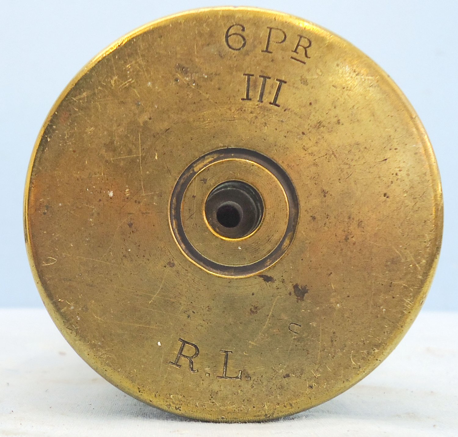 DEACTIVATED INERT. Victorian, British, Unfired 6 Pr. Nordenfelt (57x307R) Mark III High Explosive Common Pointed Round. Sn 23348 DEACTIVATED INERT. Victorian, British, Unfired 6 Pr. Nordenfelt (57x307R) Mark III High Explosive Common Pointed Round. Sn 23348 Various Other Ammunition