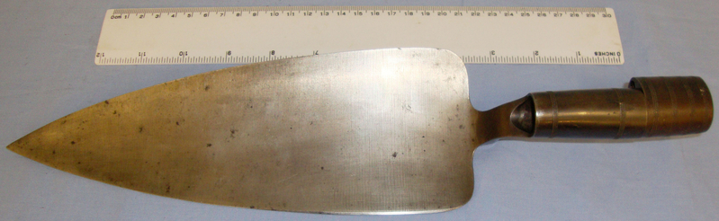  Scarce* U.S Model 1873 Trowel Bayonet Stamped \'AT. APR 16=72\'. (CLIFF RAILINGS COLLECTION).  Sn 7571. Bayonet