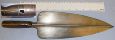 Scarce* U.S Model 1873 Trowel Bayonet Stamped \'AT. APR 16=72\'. (CLIFF RAILINGS COLLECTION).  Sn 7571. Bayonet