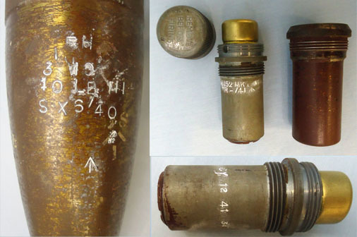  INERT DEACTIVATED. Unfired Original WW2 1940 Dated British 3 Inch High Explosive INERT DEACTIVATED. Unfired Original WW2 1940 Dated British 3 Inch High Explosive Antique & Militaria