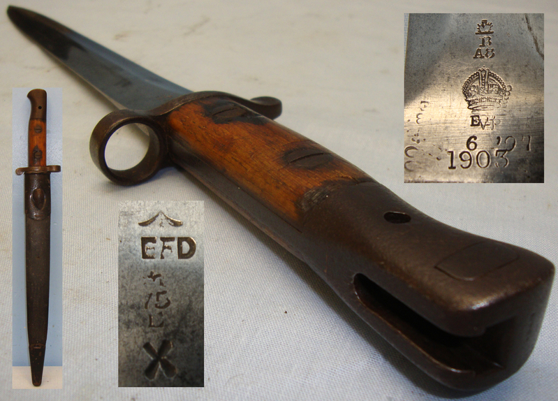 Scarce* British ‘1903’ Pattern Bayonet Converted From ‘P1888’ Dated ‘6/97’. BAYO 733. Bayonet