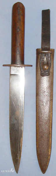  Scarce* WWI Austro-Hungarian Empire ‘Grabendolch’ M1917 Fighting Knife by Maker ‘Joachim Winternitz Neffe’ and Sheath. 19967. Dagger