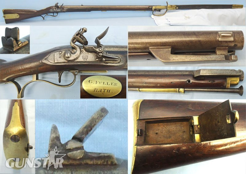 Rare, NAPOELONEC WARS PERIOD, British Tower,  .65 inch calibre, Baker Rifle by T. Ketland & Co & Matching Named Bayonet by Woolley. Sn  Baker Rifle by T. Ketland & Co & Matching Named Bayonet by Woolley. Sn  Muzzleloader Various Rifle in 