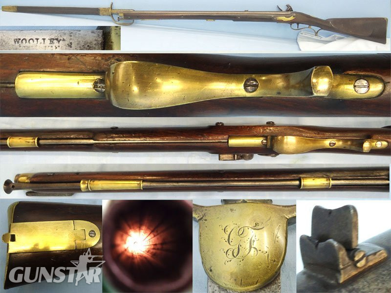 Rare, NAPOELONEC WARS PERIOD, British Tower,  .65 inch calibre, Baker Rifle by T. Ketland & Co & Matching Named Bayonet by Woolley. Sn  Baker Rifle by T. Ketland & Co & Matching Named Bayonet by Woolley. Sn  Muzzleloader Various Rifle
