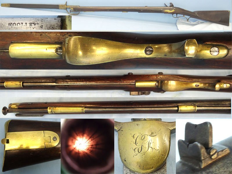 Rare, NAPOELONEC WARS PERIOD, British Tower,  .65 inch calibre, Baker Rifle by T. Ketland & Co & Matching Named Bayonet by Woolley. Sn  Baker Rifle by T. Ketland & Co & Matching Named Bayonet by Woolley. Sn  Muzzleloader Various Rifle