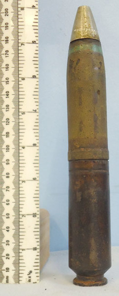  INERT DEACTIVATED. WW2 INERT German 30 mm MK108 (30x90RB) HEI (High Explosive In INERT DEACTIVATED. WW2 INERT German 30 mm MK108 (30x90RB) HEI (High Explosive In Antique & Militaria