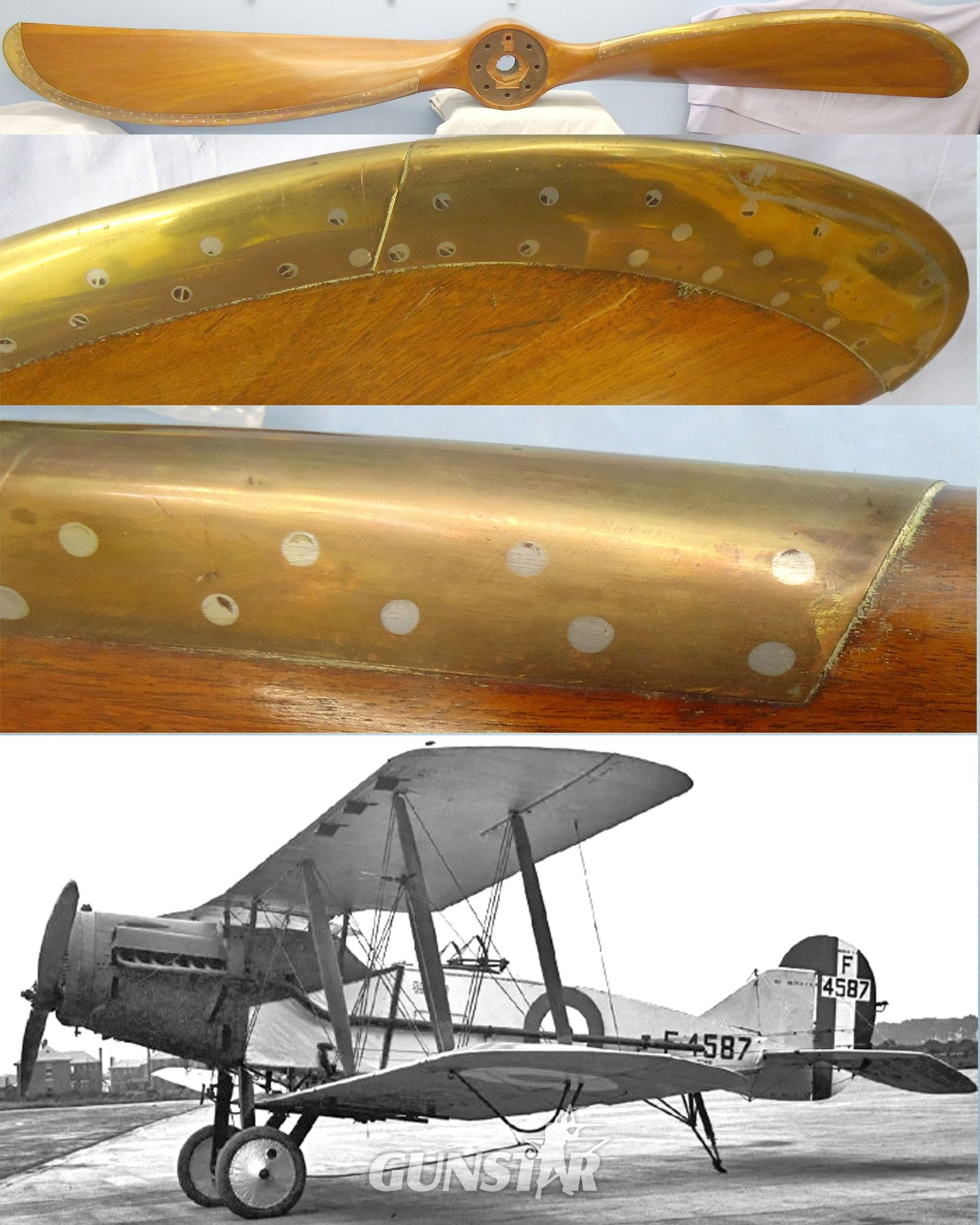 British, Bristol FE2B mark IV Fighter Two Blade Propellor. Sn - 22596 British, Bristol FE2B mark IV Fighter Two Blade Propellor. Sn - 22596 Antique & Militaria in 