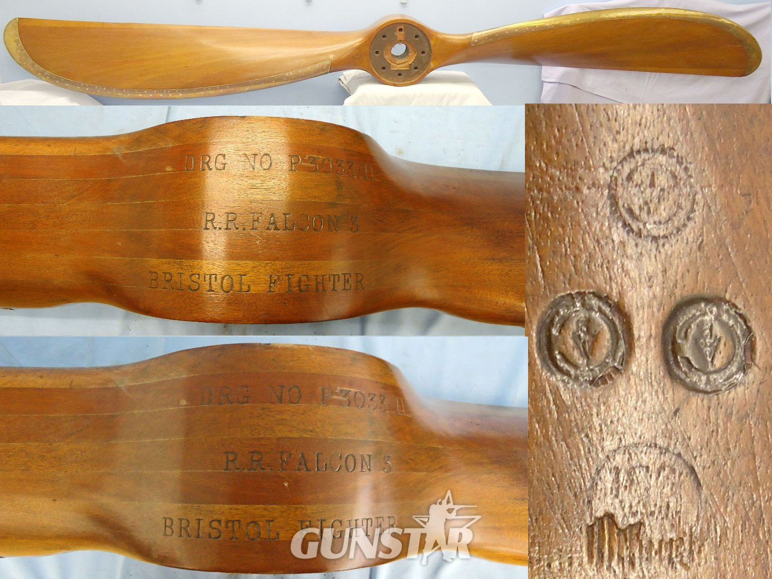 British, Bristol FE2B mark IV Fighter Two Blade Propellor. Sn - 22596 British, Bristol FE2B mark IV Fighter Two Blade Propellor. Sn - 22596 Antique & Militaria