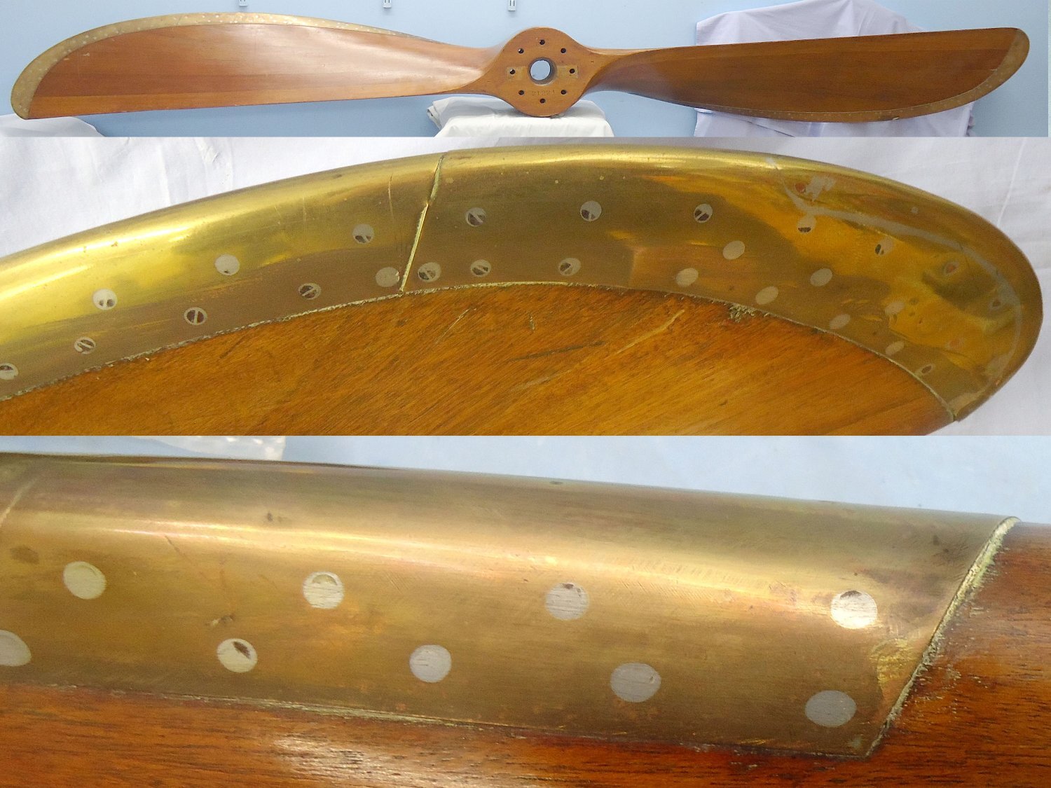  British, Bristol FE2B mark IV Fighter Two Blade Propellor. Sn - 22596 British, Bristol FE2B mark IV Fighter Two Blade Propellor. Sn - 22596 Antique & Militaria
