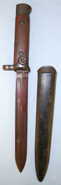 Italian Army ‘R’ Marked Folding Bayonet For Model 1938 Mannlicher & Carcano M91/ Bayonet