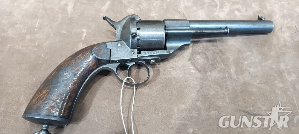 Lefaucheux 1863 Swedish Navy Model Obsolete Revolver in 