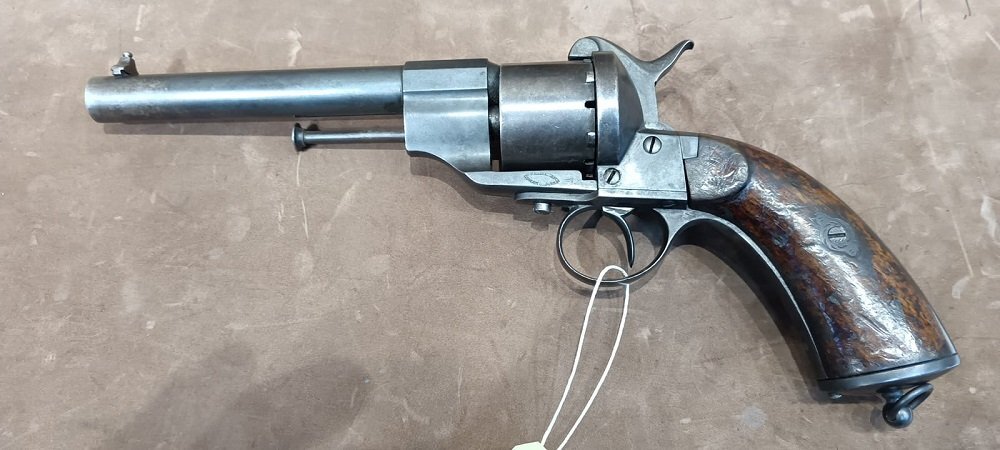 Lefaucheux 1863 Swedish Navy Model Obsolete Revolver