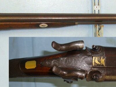 Tatham & Egg Percussion Shotgun. Sn 22575  Muzzleloader 13 Bore/gauge