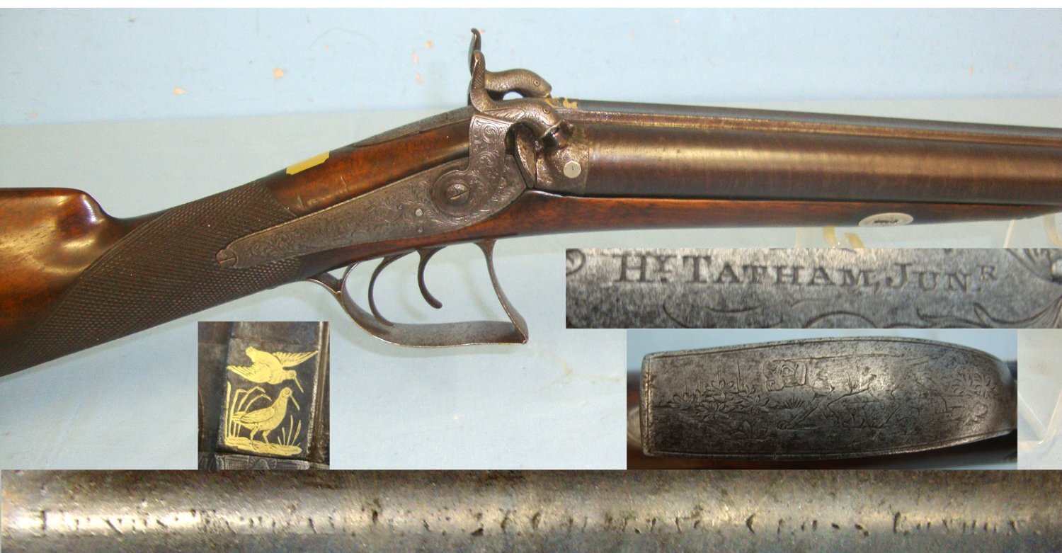 Tatham & Egg Percussion Shotgun. Sn 22575  Muzzleloader 13 Bore/gauge
