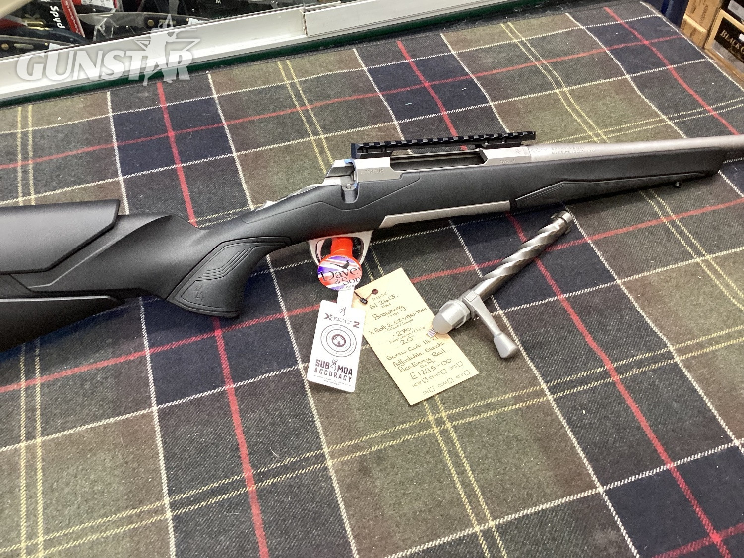 Browning X-BOLT 2 ST/VARI-TECH Bolt Action .270 Winchester Rifle