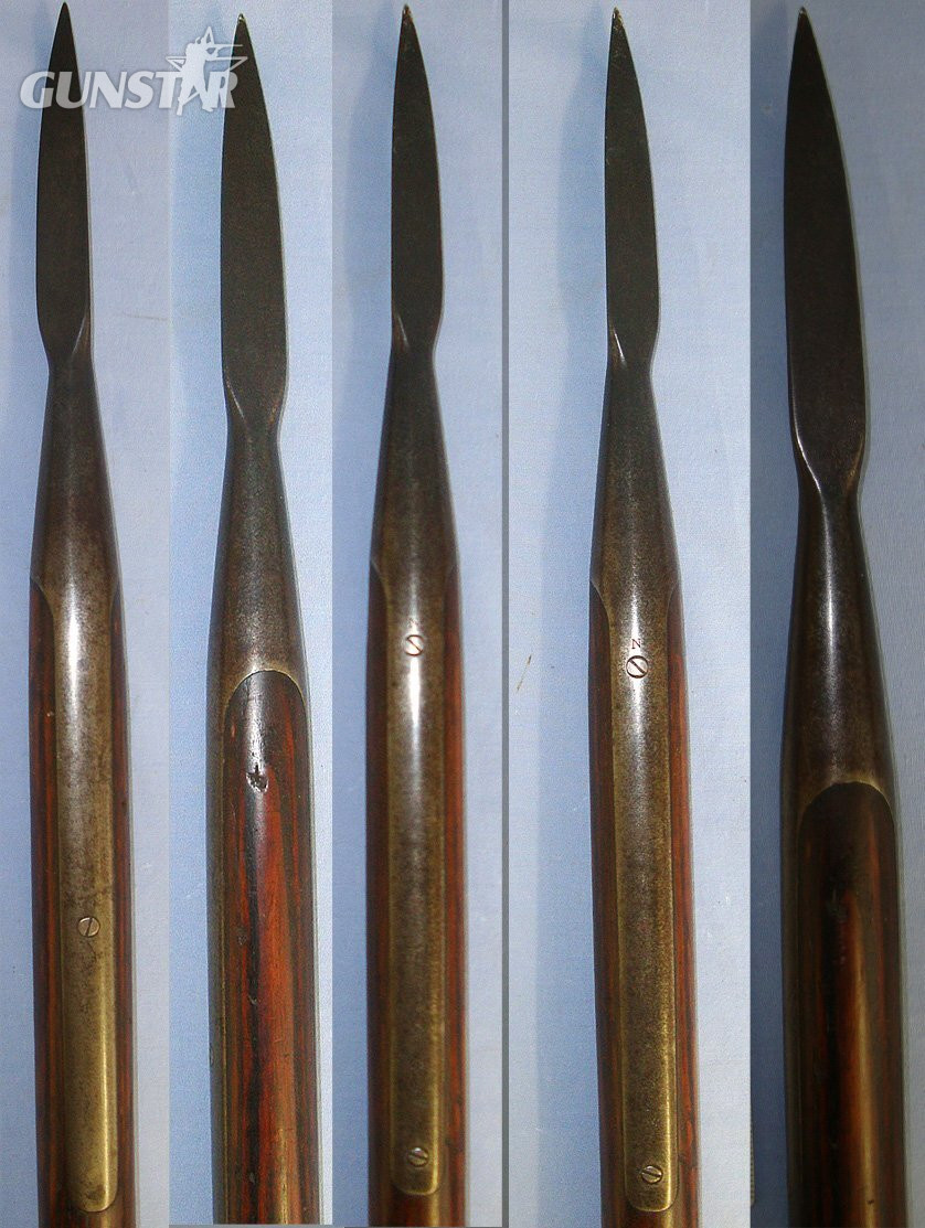  7 Feet 6 Inches Overall Length**Original**British WD & ‘N’ Royal Navy Marked Victorian 1894 Dated Model 1888 Boarding Pike With Ash Wood Shafts & Steel Triangular Spear Point. Sn 23425 Other Blade