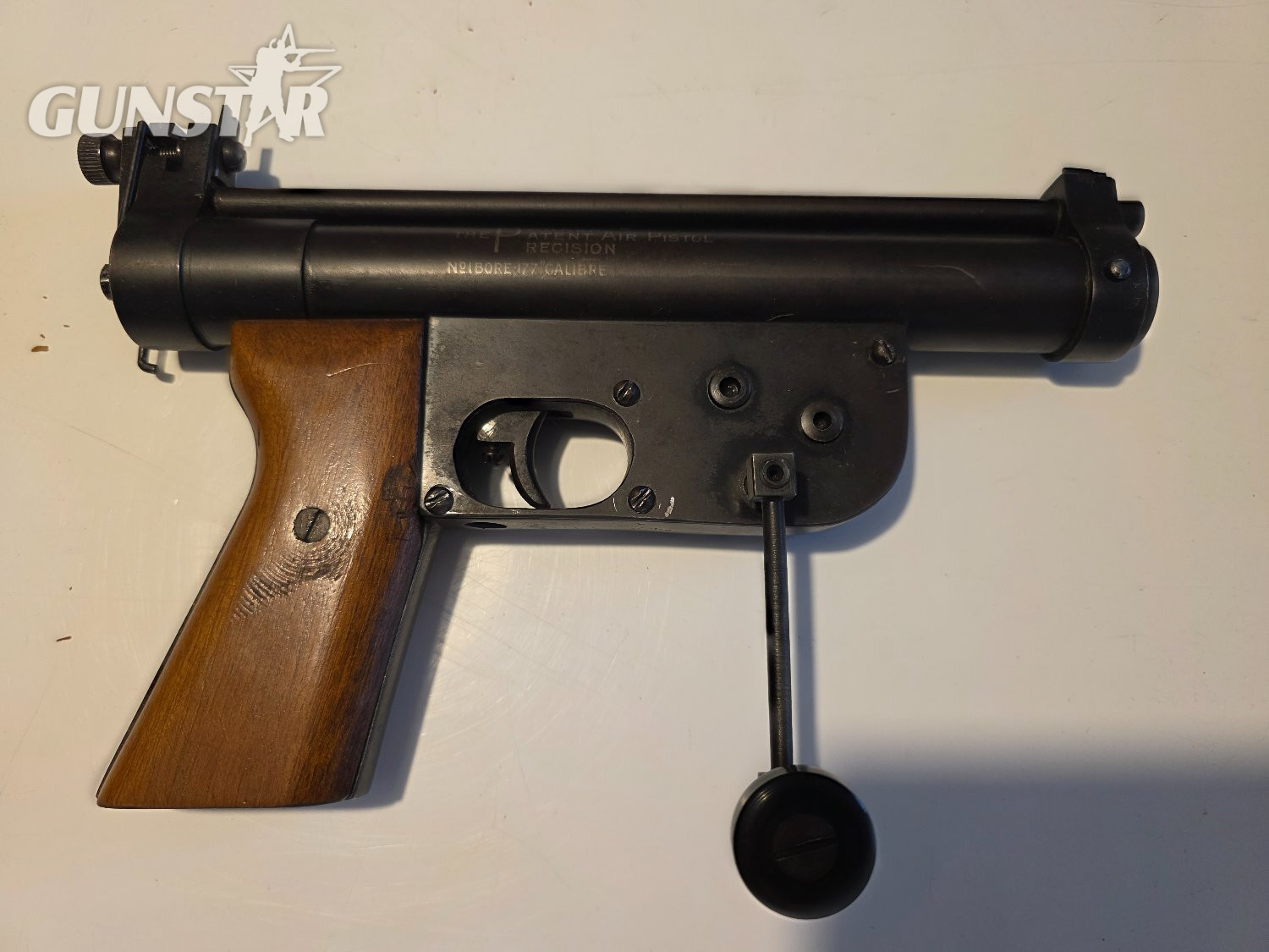 A G Parker Parker Patent Precision Air Pistol .177 - {CATEGORY} in 