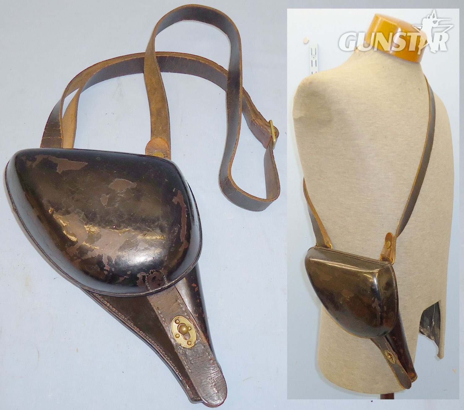 19th Century French Officers M1873 Lebel Lobster Holster with Strap. 17602. 19th Century French Officers M1873 Lebel Lobster Holster with Strap. 17602. Antique & Militaria in 